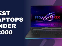 BEST LAPTOPS UNDER $2000 in 2024