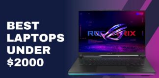 BEST LAPTOPS UNDER $2000 in 2024