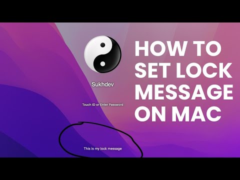 How to Set Lock Message On Mac (TechyWorm.Com)