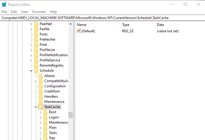 Remove-Corrupted-Tree-Cache-using-Task-Scheduler